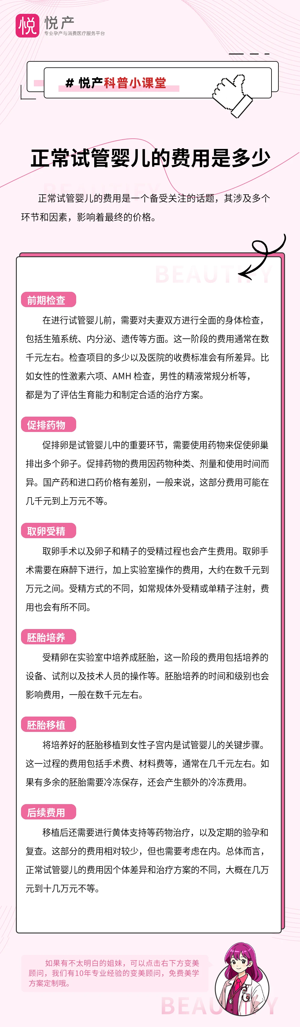 正常试管婴儿的费用是多少