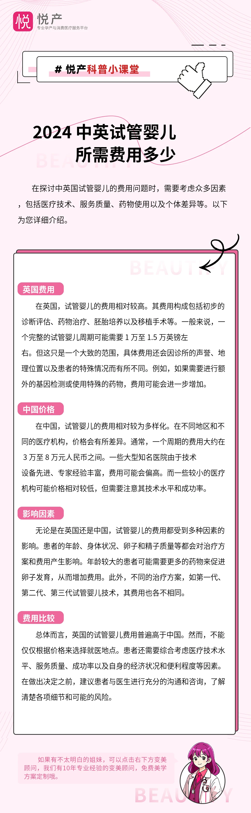 2024 中英试管婴儿所需费用多少