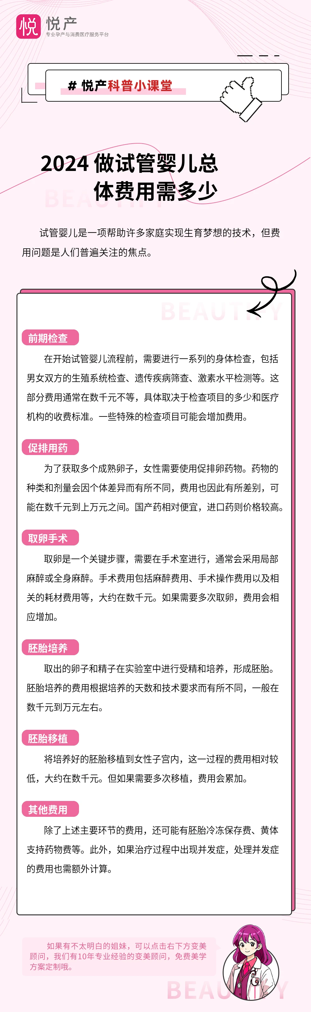 2024 做试管婴儿总体费用需多少