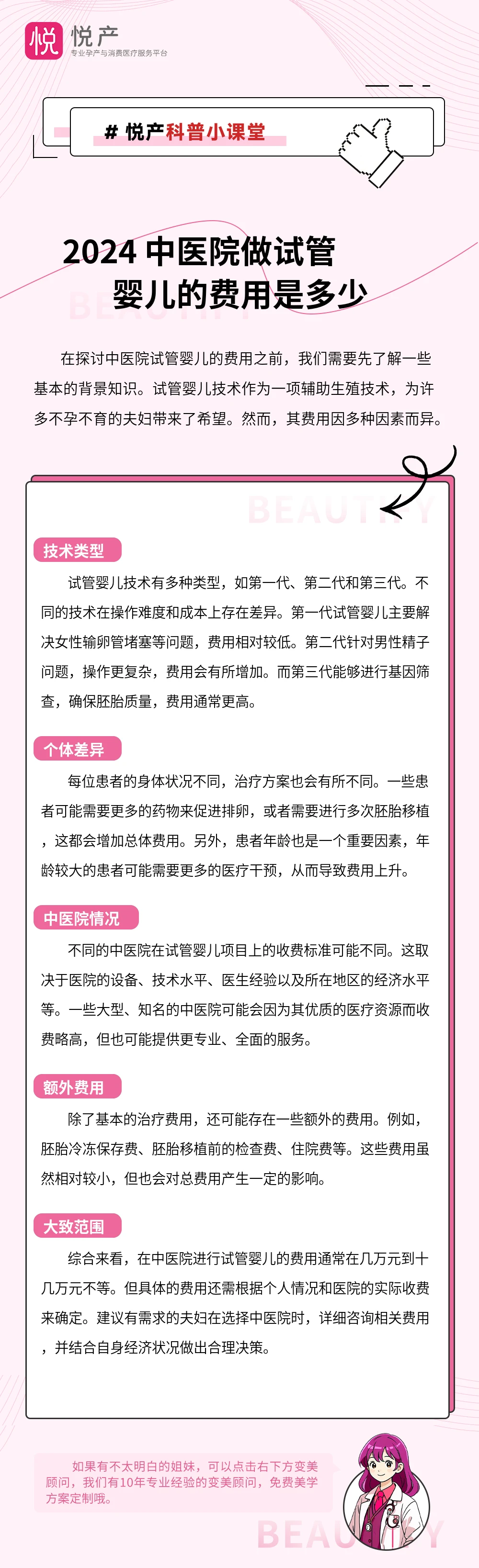 2024 中医院做试管婴儿的费用是多少