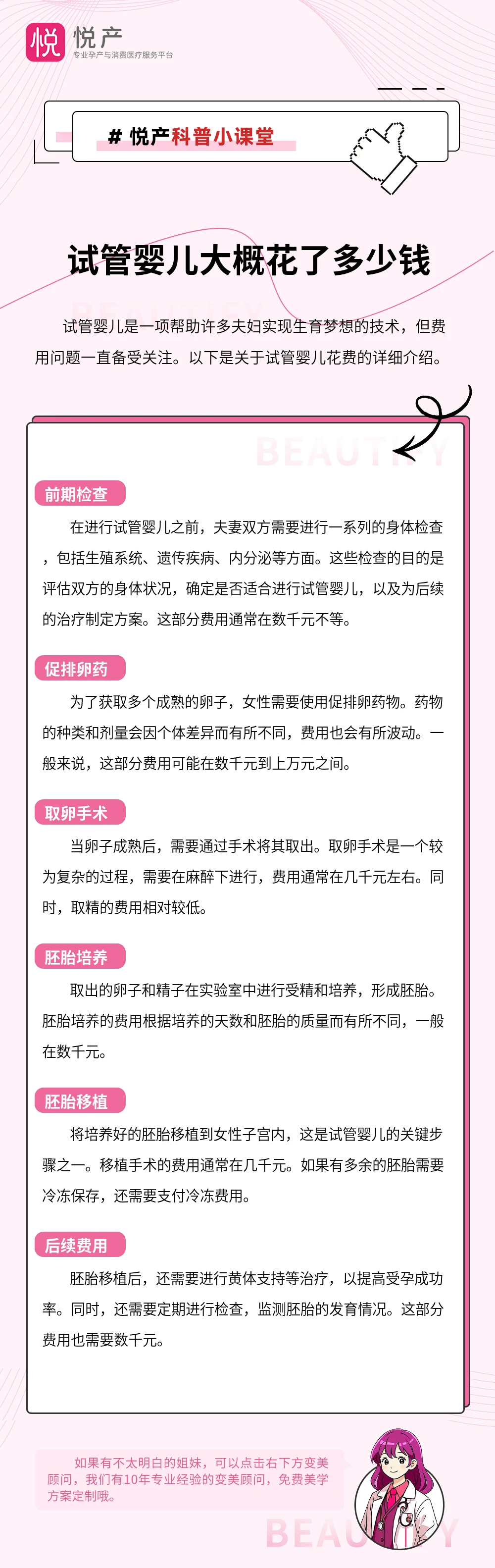 试管婴儿大概花了多少钱