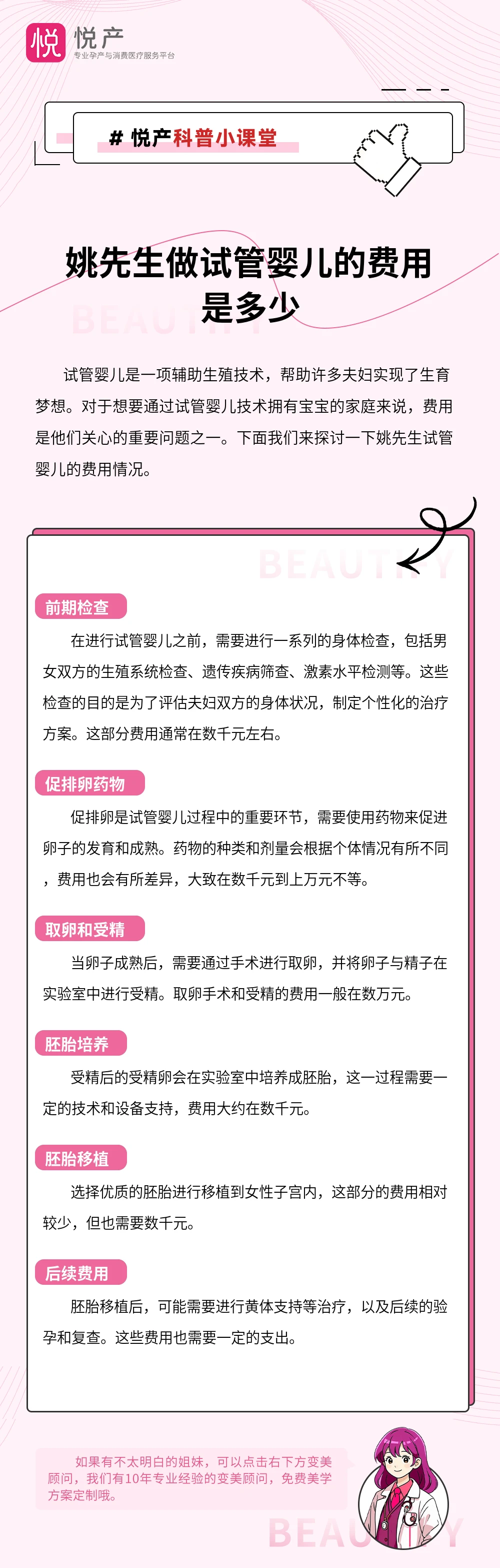 姚先生做试管婴儿的费用是多少
