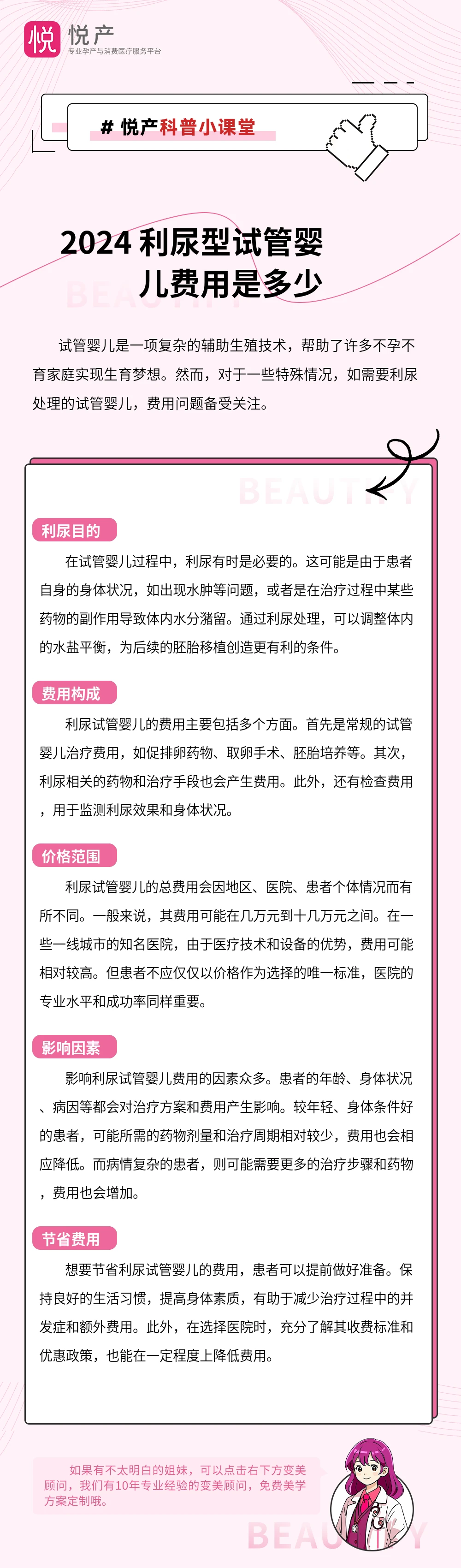 2024 利尿型试管婴儿费用是多少
