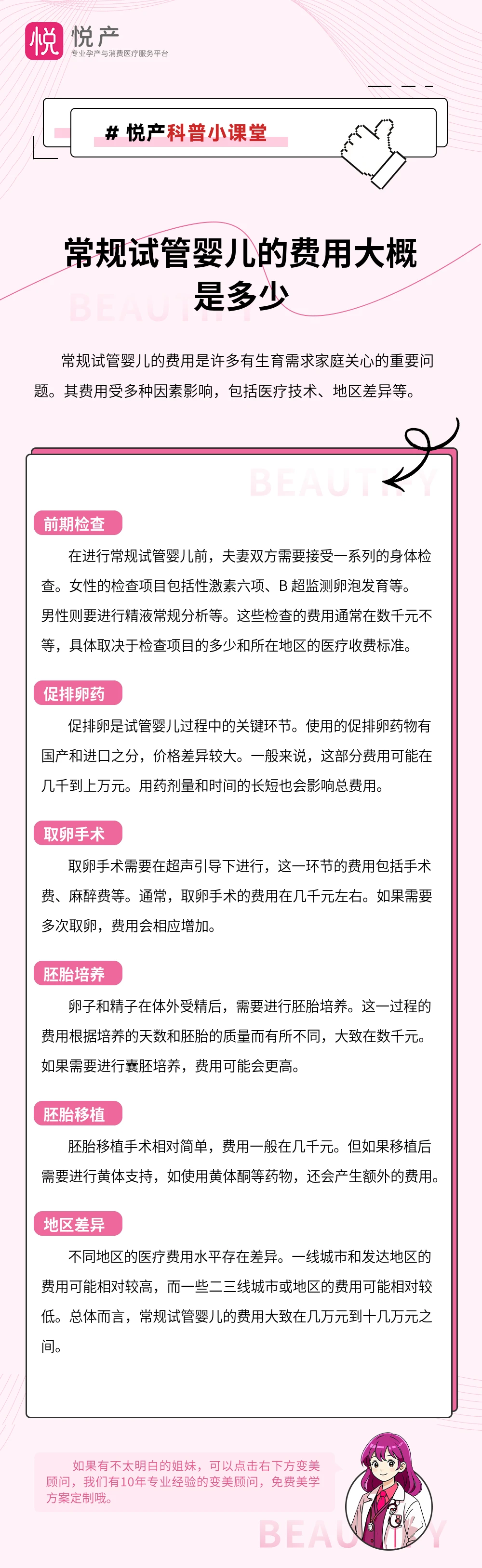 常规试管婴儿的费用大概是多少