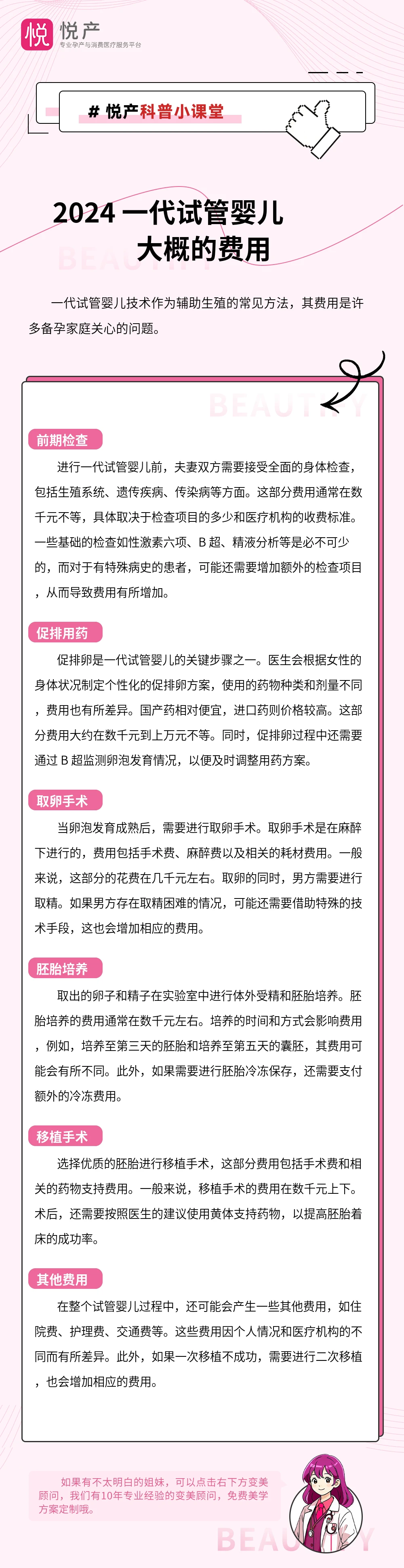 2024 一代试管婴儿大概的费用