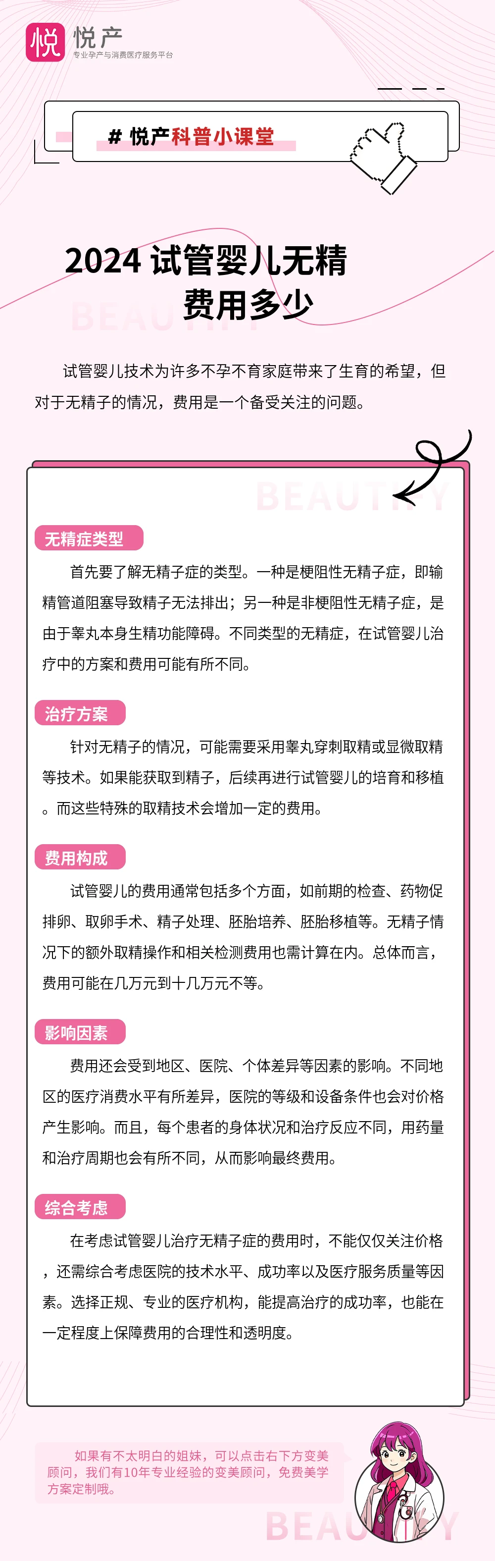 2024 试管婴儿无精费用多少