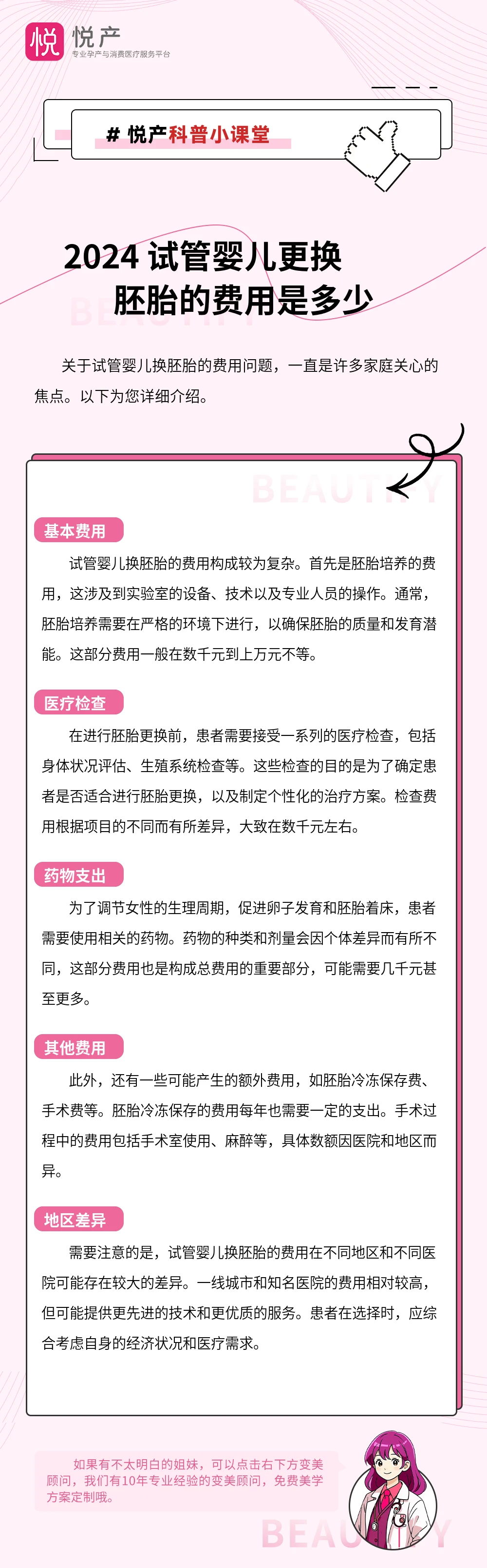 2024 试管婴儿更换胚胎的费用是多少