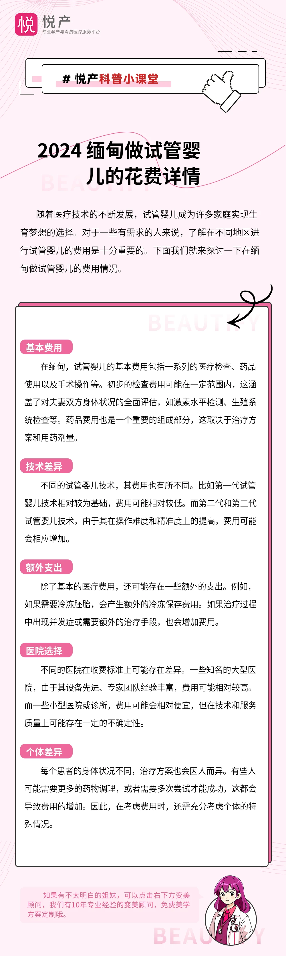 2024 缅甸做试管婴儿的花费详情