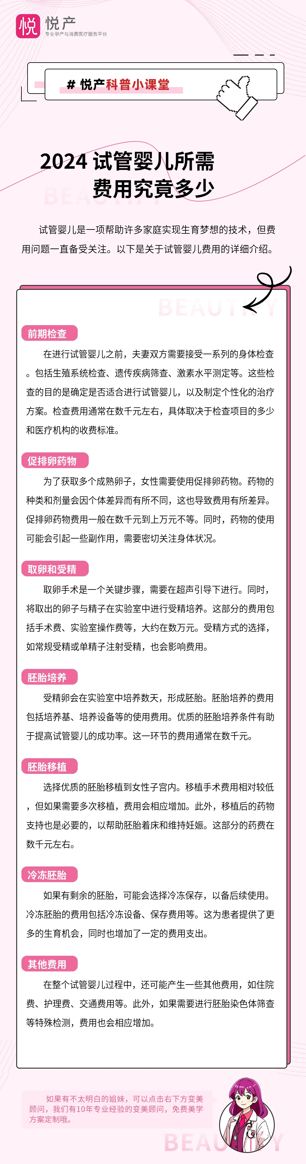 2024 试管婴儿所需费用究竟多少