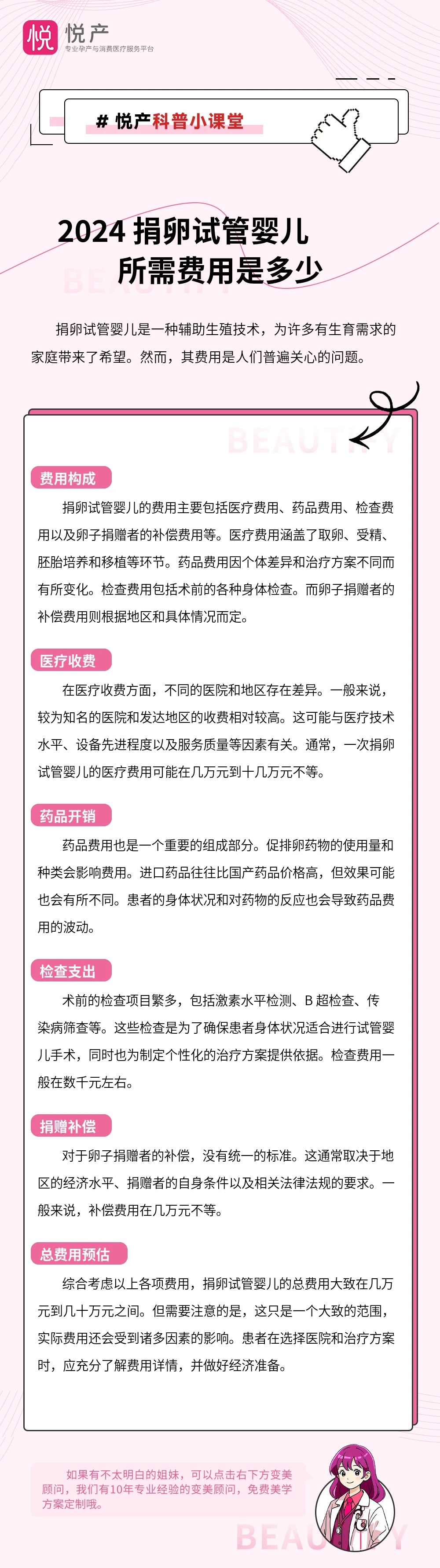 2024 捐卵试管婴儿所需费用是多少