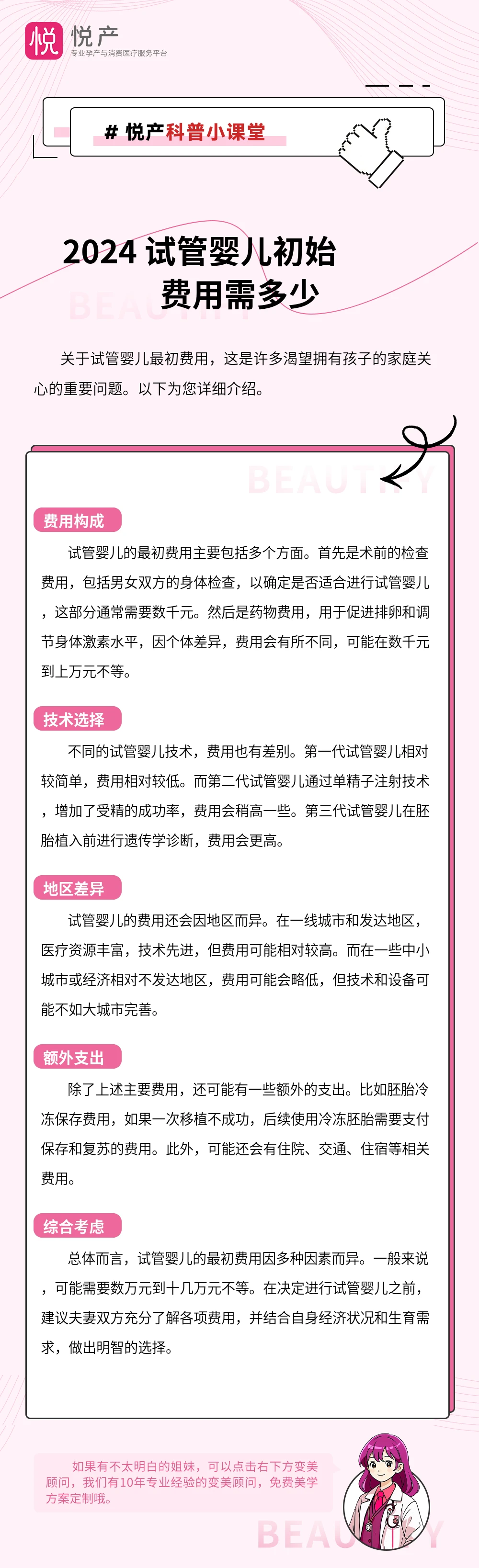 2024 试管婴儿初始费用需多少