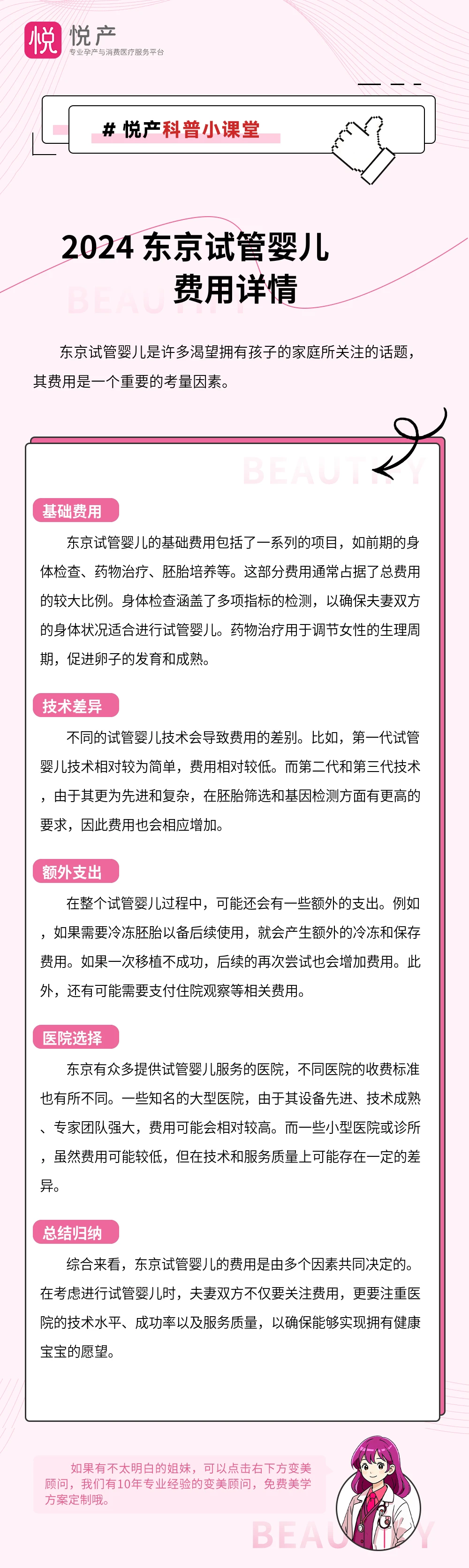 2024 东京试管婴儿费用详情