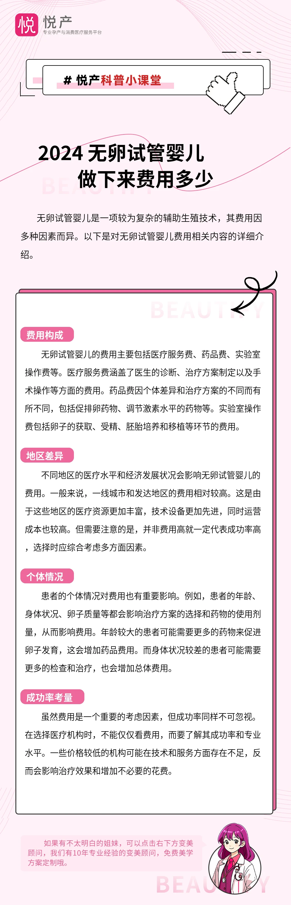 2024 无卵试管婴儿做下来费用多少