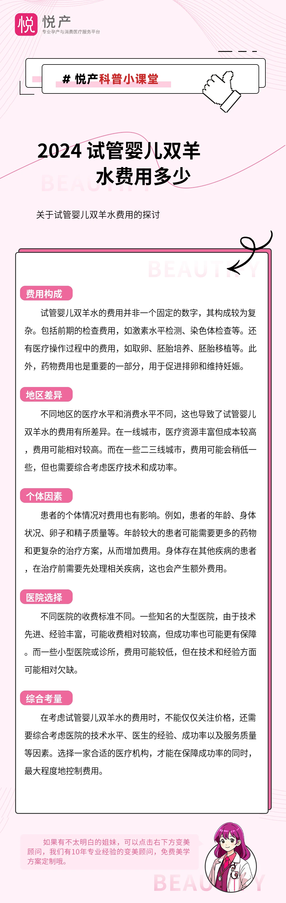 2024 试管婴儿双羊水费用多少