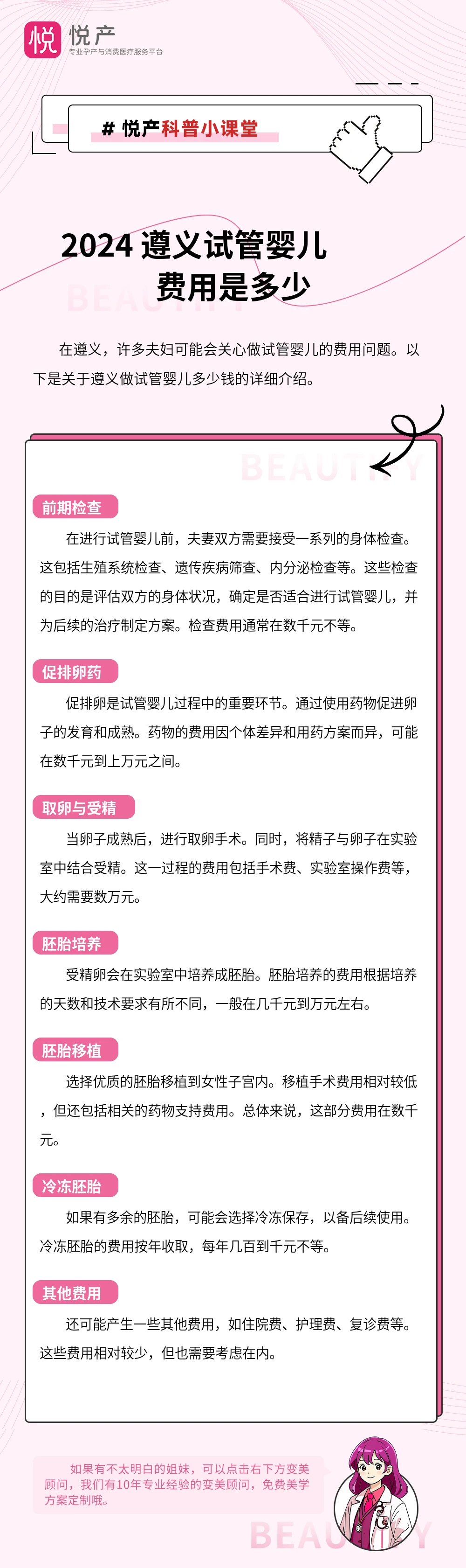 2024 遵义试管婴儿费用是多少