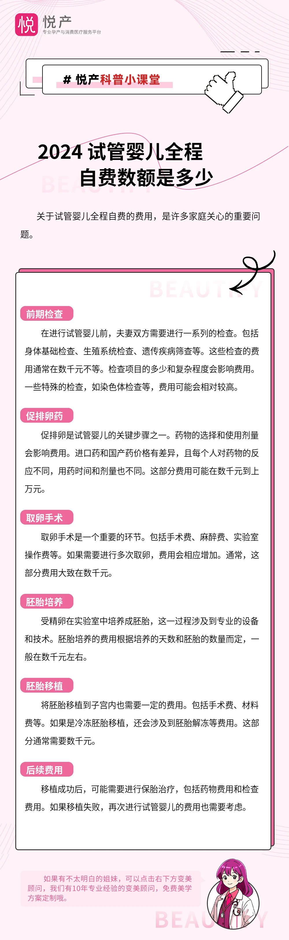 2024 试管婴儿全程自费数额是多少