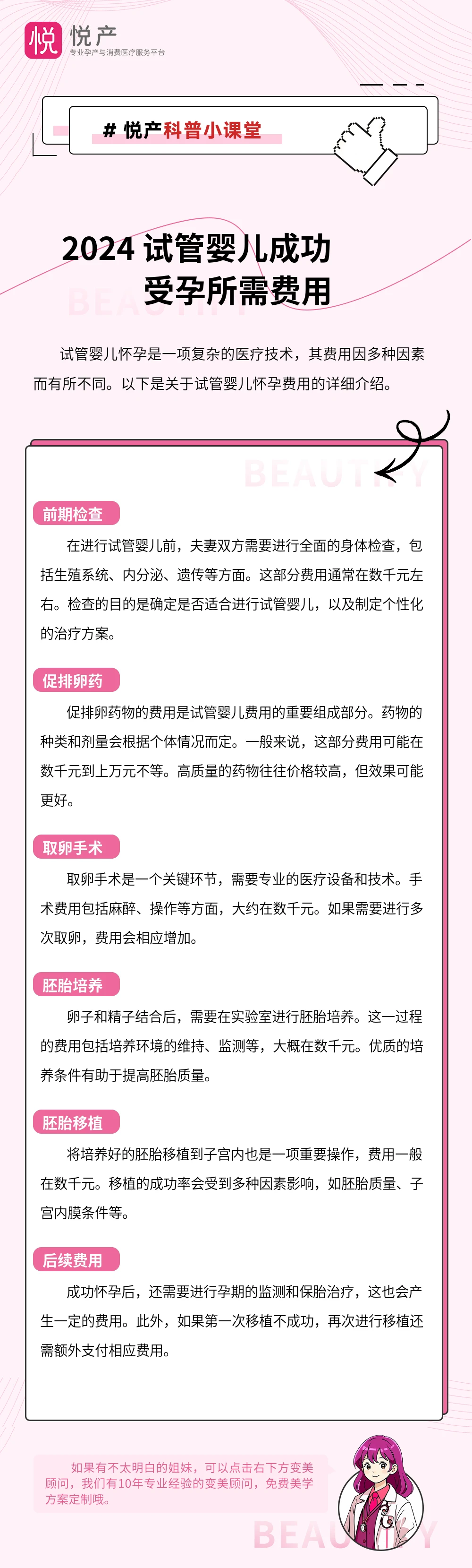 2024 试管婴儿成功受孕所需费用