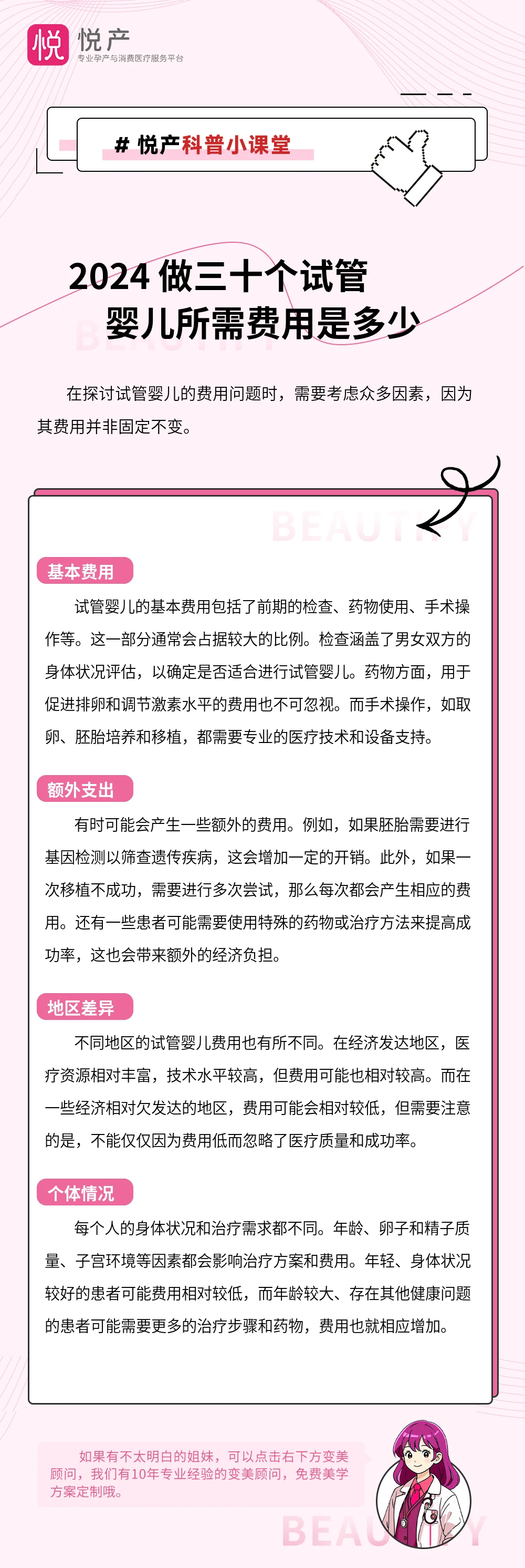 2024 做三十个试管婴儿所需费用是多少