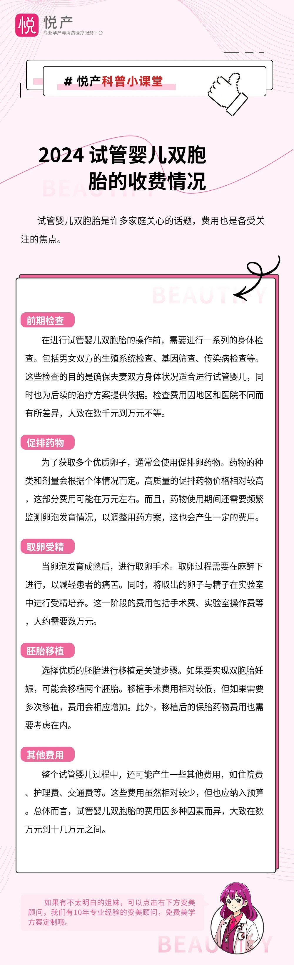 2024 试管婴儿双胞胎的收费情况